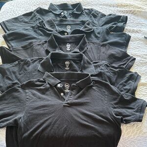 5 Wonder Nation 18 Husky Boys or Women’s Charcoal Polo Shirt. Sold together.